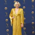 Gwendoline Christie sur le tapis rouge des Emmy Awards 2018 le 17 septembre à Los Angeles