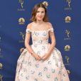 Millie Bobby Brown sur le tapis rouge des Emmy Awards 2018 le 17 septembre à Los Angeles