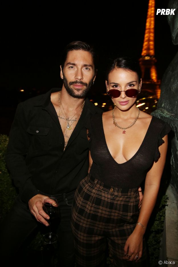 Stéphane Rodrigues (Secret Story 8) et sa femme Jade Leboeuf à la soirée Privé Revaux x Krys au Café de l'Homme à Paris.