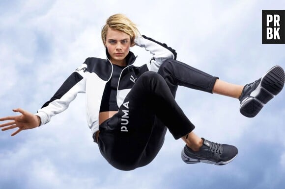 Cara Delevingne pour Puma : l'égérie dévoile la nouvelle version des Nova 90s Bloc.