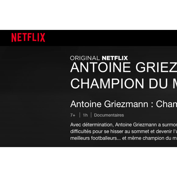 Antoine Griezmann va avoir le droit à son documentaire sur Netflix