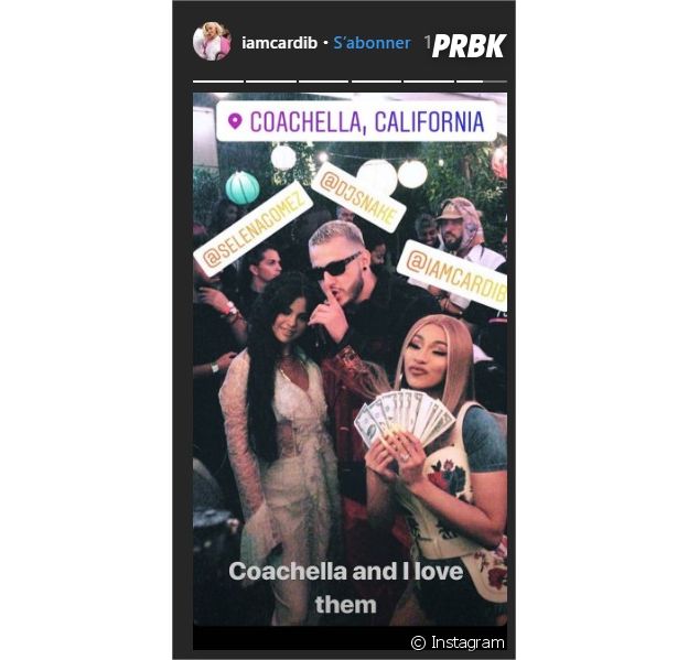 Selena Gomez, DJ Snake et Cardi B au festival Coachella 2019
