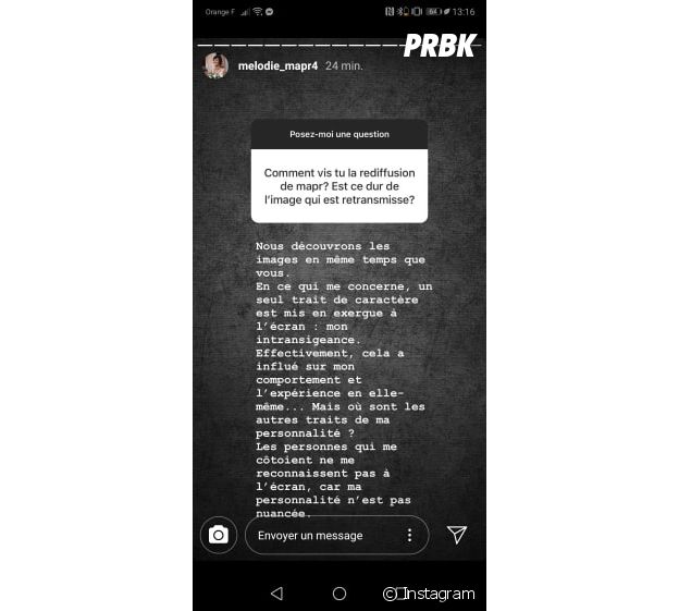 Mélodie (Mariés au premier regard 2020) pas sincère envers Adrien ? Elle répond sur Instagram
