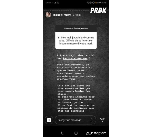 Mélodie (Mariés au premier regard 2020) pas sincère envers Adrien ? Elle répond sur Instagram
