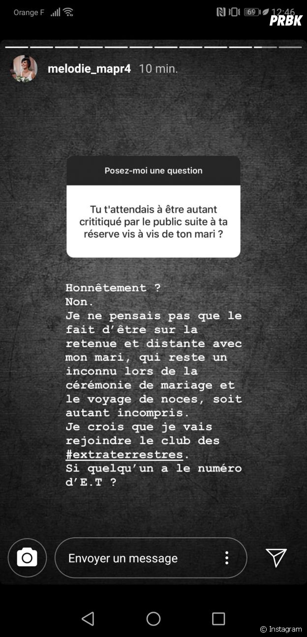 Mélodie (Mariés au premier regard 2020) pas sincère envers Adrien ? Elle répond sur Instagram