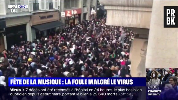Fête de la musique : les rues de Paris blindées, les internautes scandalisés par ces foules qui ne respectent pas les gestes barrières contre le coronavirus