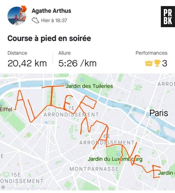 L'étudiante Agathe Le Sommer a parcouru 20 kilomètres dans les rues de Paris pour essayer de décrocher une alternance