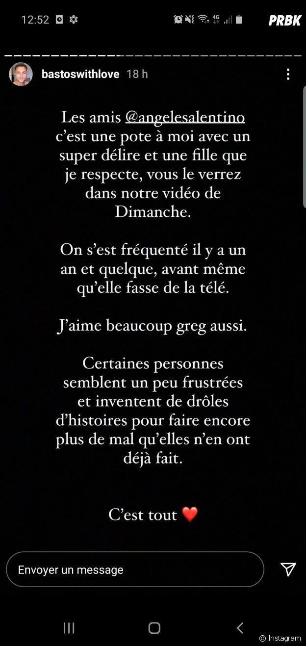 Bastos (Les Princes de l'amour 8 / Les Princes et les Princesses de l'amour 4) accusé d'avoir couché avec Angèle par Kellyn : Bastien Grimal et Angèle réagissent