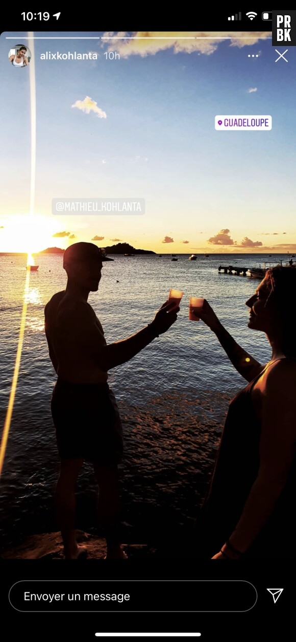 Alix (Koh Lanta 2020) et Mathieu en vacances ensemble en Guadeloupe