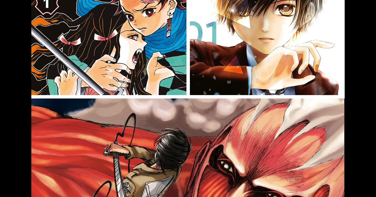 Demon Slayer, L'Attaque des Titans, Sayonara Miniskirt... les mangas à