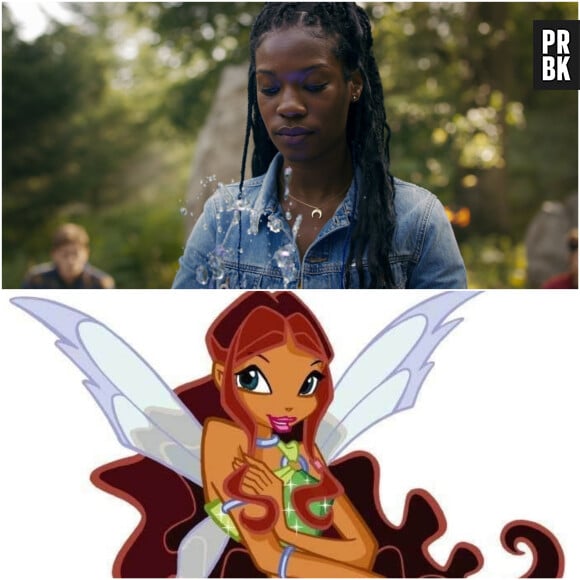 Destin, La Saga Winx : Aïsha (Precious Mustapha) dans la série VS Layla dans le dessin animé