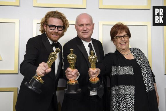 Oscars 2021 : Nomadland, Soul et The Father gagnants, le palmarès complet. Ici, Erik Messerschmidt, Donald Graham et Jan Pascale