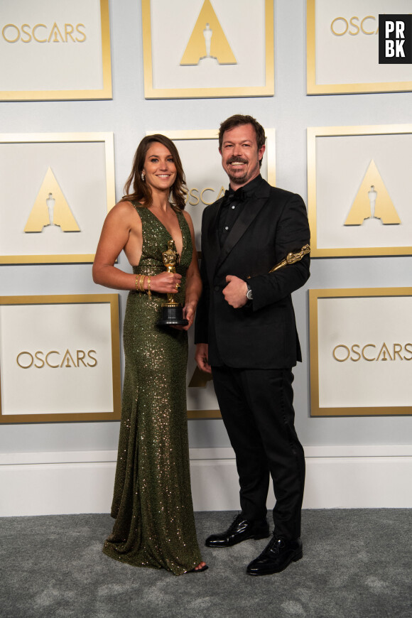 Oscars 2021 : Nomadland, Soul et The Father gagnants, le palmarès complet. Ici, Pippa Erlich et James Reed