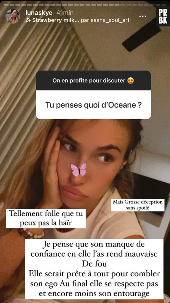 Luna (Les Marseillais) attaque Océane sur Instagram : elle est "tellement folle", "mauvaise de fou"