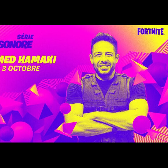 Comme Aya Nakamura, Mohamed Hamaki fait partie de la série Onde Sonore sur Fortnite