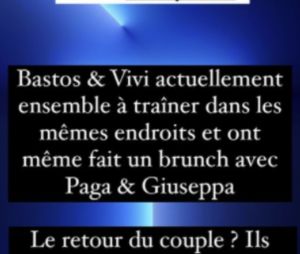 D'après Shayara TV, Bastos et Victoria se fréquenteraient de nouveau.