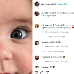 Jaime Lorente dévoile le visage de sa fille Amaia sur Instagram