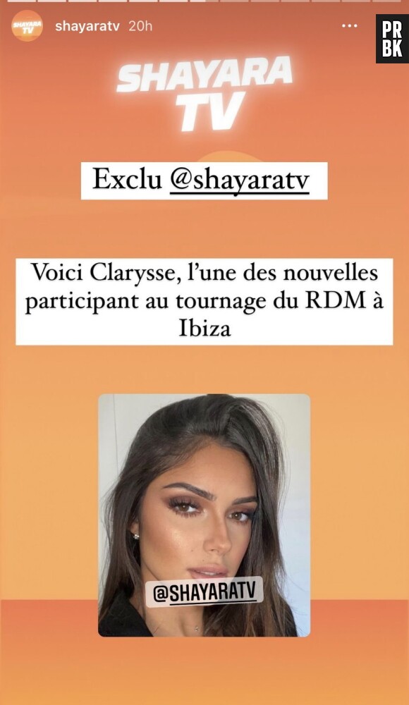 Selon Shayara TV, Clarysse devrait faire partie du RDM.