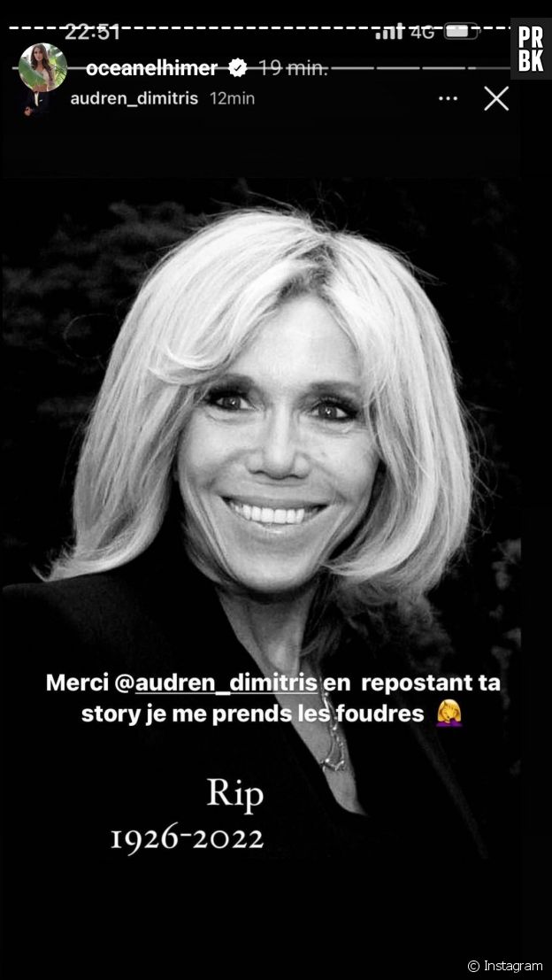 Océane El Himer confond Brigitte Macron et la reine Elizabeth dans une story : elle réagit