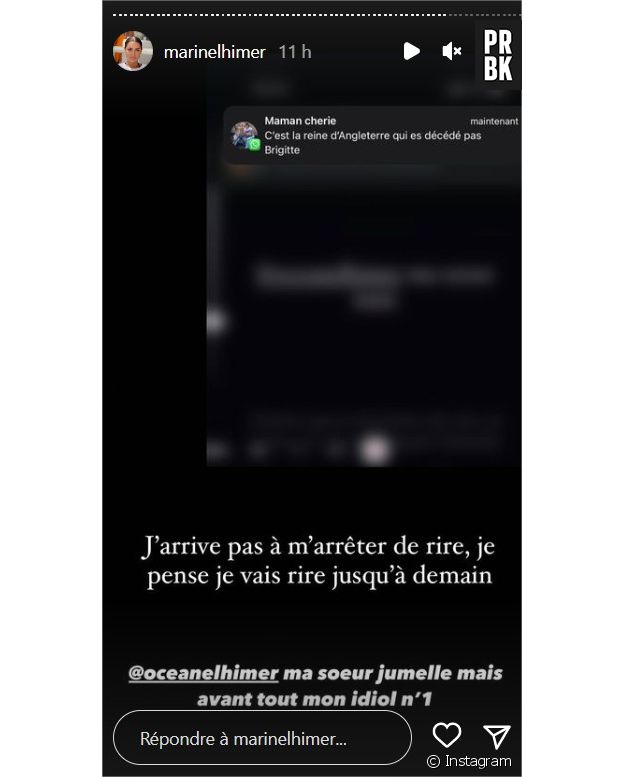 Océane El Himer confond Brigitte Macron et la reine Elizabeth dans une story : sa soeur Marine se moque
