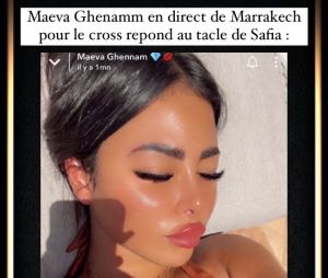 Maeva Ghennam répond à Safia sur Snapchat
