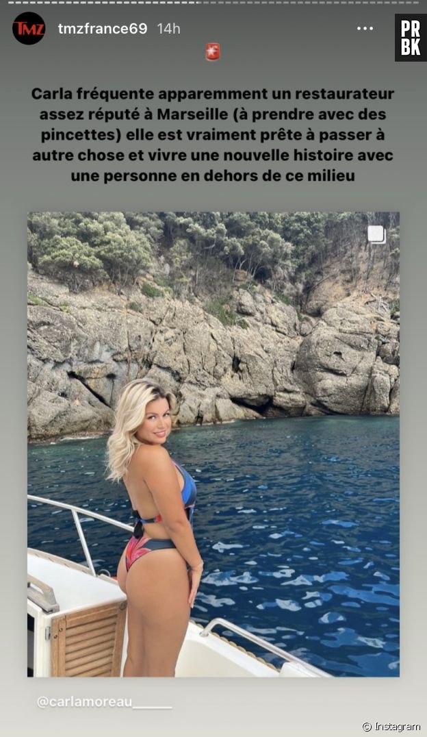 Carla Moreau fréquenterait un nouvel homme.