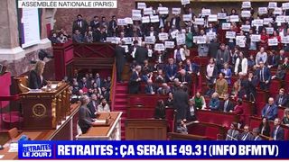 Pancartes, chants, huées... L'incroyable scène de chaos monstre à l'Assemblée nationale pour accueillir Elisabeth Borne et son 49.3