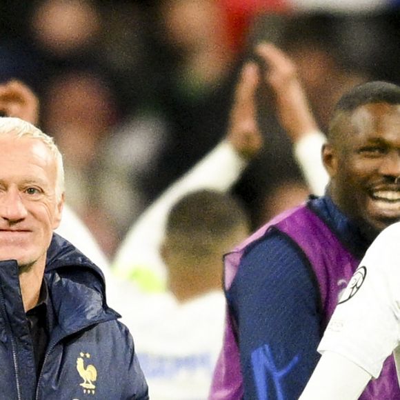 Vivement un prochain match Equipe de France vs Equipe de Hongrie en football
Joie des joueurs de l'équipe de France en fin de match Didier Deschamps, entraineur et sélectionneur de l'équipe de France - Match de qualification à l''EURO 2024 de Football opposant la France aux Pays-Bas au Stade de France à Saint-Denis, France, le 24 mars 2023. La France a gagné 4-0. © Jean-Baptiste Autissier/Panoramic/Bestimage  UEFA Euro 2024 qualification football match between France and Netherlands at the Stade de France in Saint-Denis, north of Paris, France, on March 24, 2023. France won 4-0.