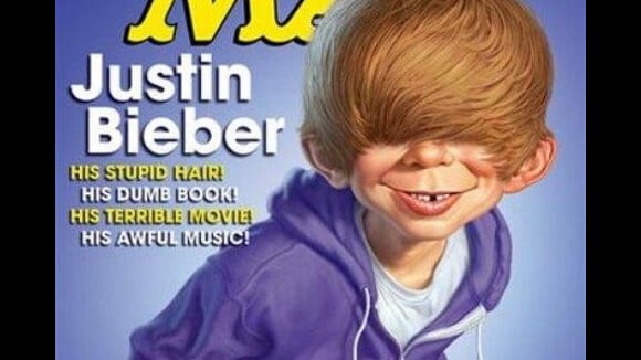Justin Bieber ... Caricaturé en couverture d'un magazine (photo)