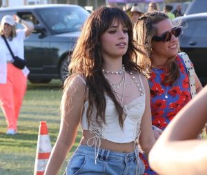 Exclusif - Camila Cabello - Les célébrités au Festival de musique et d'arts de la vallée de Coachella 2023 à Indio, Californie, Etats-Unis, le 14 avril 2023.


