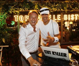 Exclusif - Stéphane Rotenberg,DJ Cut Killer - Ouverture du premier restaurant "Top Chef" Le Bistrot à Suresnes le 7 juillet 2022. © Marc Ausset-Lacroix/Bestimage 