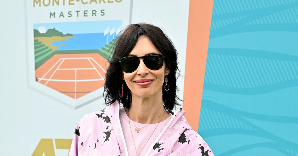 Géraldine Maillet Célébrités en tribune lors du tournoi Rolex Monte