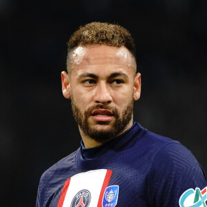 Neymar Jr lors du 8ème de finale de la coupe de France de football entre Marseille et le PSG (2-1) à Marseille le 8 février 2023.