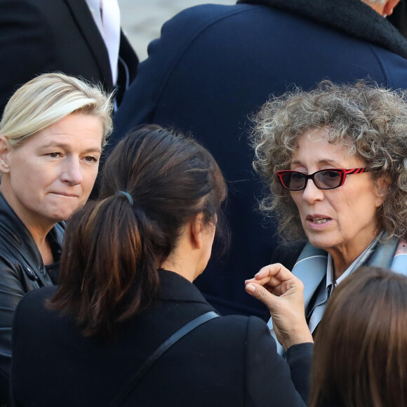 Mireille Dumas, Anne-Élisabeth Lemoine - Arrivées à l'hommage national à Charles Aznavour à l'Hôtel des Invalides à Paris. Le 5 octobre 2018 © Jacovides-Moreau / Bestimage 