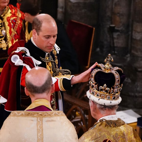 Les invités à la cérémonie de couronnement du roi d'Angleterre à l'abbaye de Westminster de Londres Le roi Charles III d'Angleterre et Le prince William, prince de Galles - Les invités à la cérémonie de couronnement du roi d'Angleterre à l'abbaye de Westminster de Londres, Royaume Uni, le 6 mai 2023.