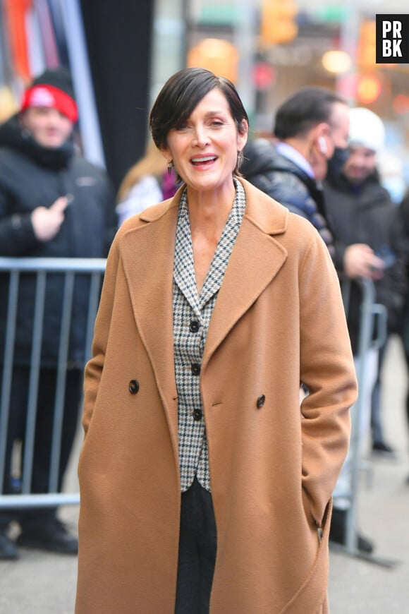 New York, NY - Carrie-Anne Moss talks about returning to 'The Matrix' after nearly 20 years at GMA. Pictured: Carrie-Anne Moss