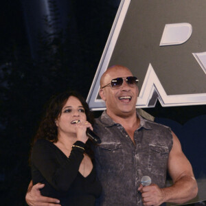 Michelle Rodriguez et Vin Diesel à la première du film "Fast & Furious X" à Mexico, le 16 mai 2023. © Carlos Tischler/eyepix via Zuma Press/Bestimage  Celebrities at the premiere of "Fast & Furious X" in Mexico City. May 16th, 2023. 