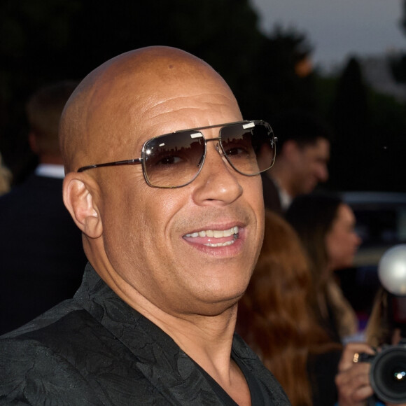 Vin Diesel à la première du film "Fast & Furious X" à Rome, le 12 mai 2023.  Celebrities at the premiere of "Fast & Furious X" in Rome. May 12th, 2023. 