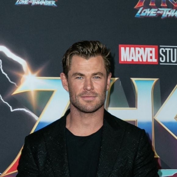 Chris Hemsworth à la première du film "Thor: Love and Thunder" à Syndey, le 27 juin 2022.