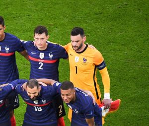 Rétro - Le gardien Hugo Lloris annonce sa retraite internationale - PHOTO D EQUIPE - 06 PAUL POGBA (FRA) - 14 ADRIEN RABIOT (FRA) - 03 PRESNEL KIMPEMBE (FRA) - 04 RAPHAEL VARANE (FRA) - 02 BENJAMIN PAVARD (FRA) - 01 HUGO LLORIS (FRA) - 21 LUCAS HERNANDEZ (FRA) - 13 N GOLO KANTE (FRA) - 07 ANTOINE GRIEZMANN (FRA) - 10 KYLIAN MBAPPE (FRA) - 19 KARIM BENZEMA (FRA) lors du match de l'UEFA Euro 2020 opposant l’Allemagne à la France au stade Allianz Arena à Munich, Allemagne, le 15 juin 2021. La France a gagné 1-0. © Anthony Bibard/Panoramic/Bestimage  UEFA EURO 2020 Group F football match between France and Germany at the Allianz Arena in Munich on June 15, 2021. France wins 1-0 