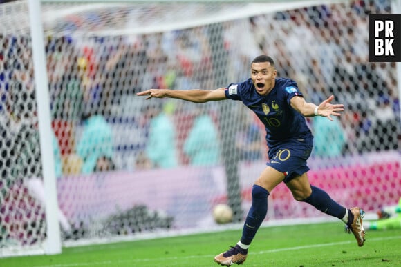 Kylian Mbappé - Match "France - Argentine (3-3 - tab 2-4)" en finale de la Coupe du Monde 2022 au Qatar, le 18 décembre 2022. © William Volcov/Zuma Press/Bestimage