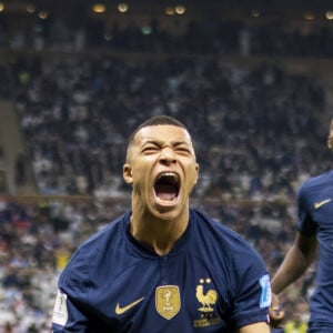 Kylian Mbappé - Match "France - Argentine (3-3 - tab 2-4)" en finale de la Coupe du Monde 2022 au Qatar, le 18 décembre 2022.