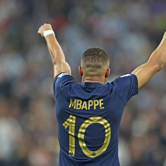 Info - Kylian Mbappé nommé capitaine de l’équipe de France par Didier Deschamps - Match "France - Argentine (3-3 - tab 2-4)" en finale de la Coupe du Monde 2022 au Qatar, le 18 décembre 2022.