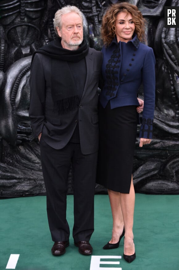 Ridley Scott et sa femme Giannina Facio à la première de "Alien Covenant" au cinéma Odeon Leicester Square à Londres, le 4 mai 2017. © Ray Tang/London News Pictures via Zuma Press/Bestimage 