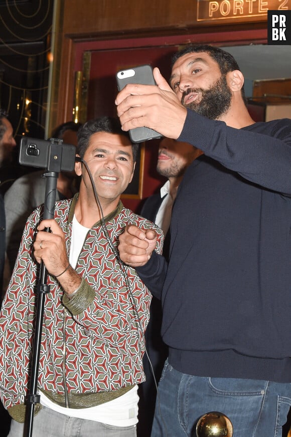 Jamel Debbouze et Ramzy Bedia - Les célébrités posent lors du photocall de l'avant-première du film "Alad'2" au cinéma le grand Rex à Paris le 21 septembre 2018. © Guirec Coadic/Bestimage