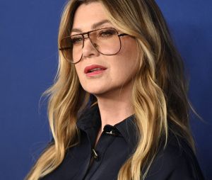 Ellen Pompeo au photocall de "Disney Upfront" à New York, le 17 mai 2022.  Celebrities at the 2022 ABC Disney Upfront at Basketball City - Pier 36 - South Street on May 17, 2022 in New York City.