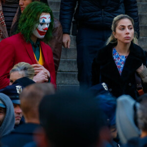 Lady Gaga sur le tournage du film "Joker: Folie à deux" à New York, le 26 mars 2023.