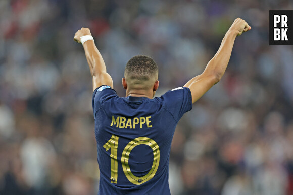 Info - Kylian Mbappé nommé capitaine de l’équipe de France par Didier Deschamps - Match "France - Argentine (3-3 - tab 2-4)" en finale de la Coupe du Monde 2022 au Qatar, le 18 décembre 2022.
