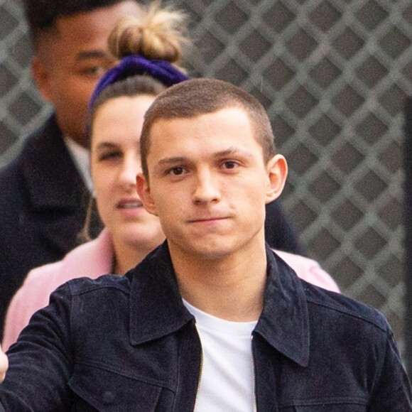 L'acteur de Spiderman, Tom Holland, arrive dans les studios de l'émission 'Jimmy Kimmel Live!' à Hollywood, le 4 décembre 2019.