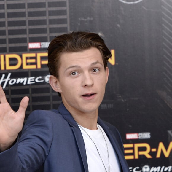 Tom Holland au photocall du film Spider-Man: Homecoming à l'hôtel Villamagna à Madrid le 14 juin 2017. 